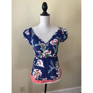 EDME & ESYLLTE Size 2 Blue Floral Lightweight
